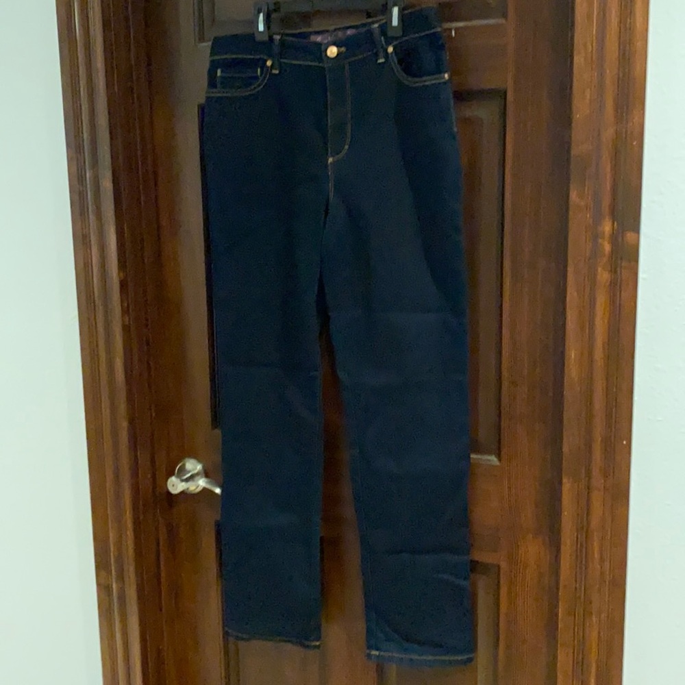 Dark blue denim jeans